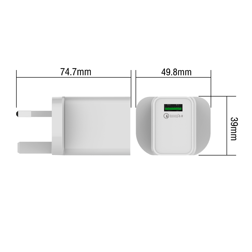 单口QC3.0充电器