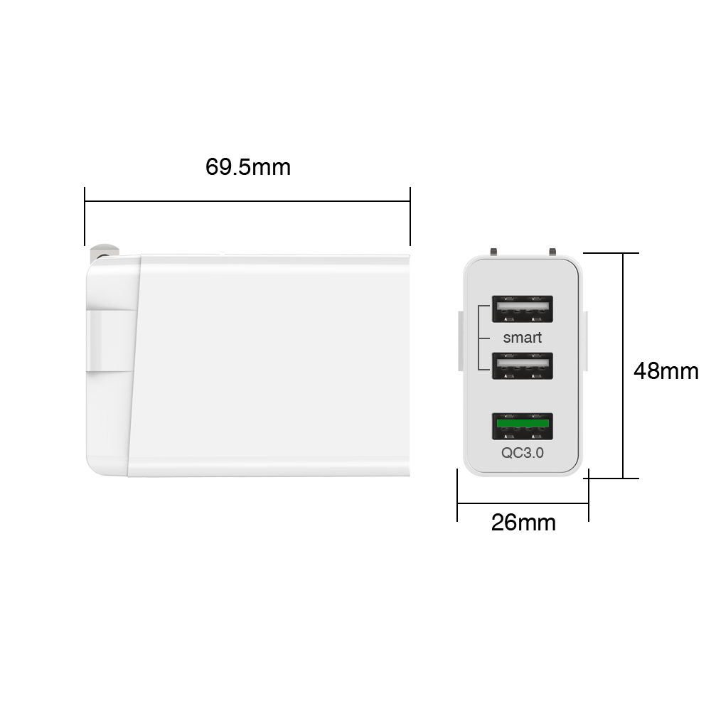 QC3.0 3USB充电器